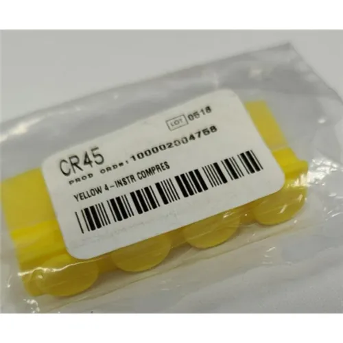 HU-FRIEDY SILICONEN INSTRUMENTEN RAIL VOOR 4 INSTR. GEEL CR45