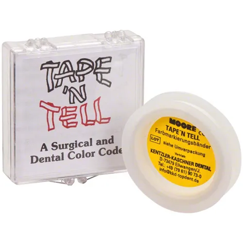 KENTZLER TAPE`N TELL IDENTIFICATIETAPE ROL WIT (6mm/3,2mtr) 01439