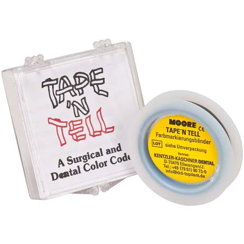 KENTZLER TAPE`N TELL IDENTIFICATIETAPE ROL ZWART (6mm/3,2mtr) 01440