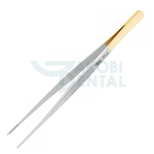 JAKOBI CHIRURGISCH PINCET GENERAL 1x2 RECHT GERIBBELD NR. TP5071 (14,5cm)