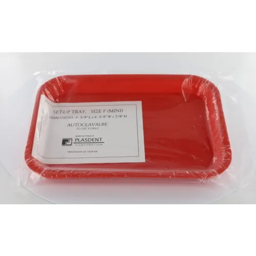 J.H. NUNN NORM TRAY MINI THERMO PLASTIC KLEUR ROOD (28,6x18,5cm)