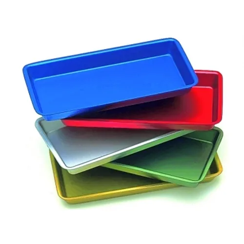 NICHROMINOX INSTRUMENTEN TRAY ALUMINIUM GROEN 20x10cm 181470-4