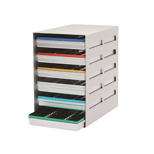 NICHROMINOX ALUMINIUM STANDAARD VOOR 6 TRAYS (28x18cm) LENGTE (ZONDER TRAYS) 181456