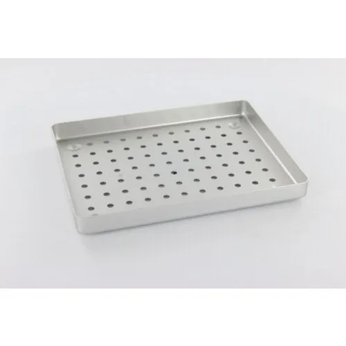 NICHROMINOX INSTRUMENTEN TRAY ALUMINIUM GEPERFOREERD ZILVER 18x14cm 184460