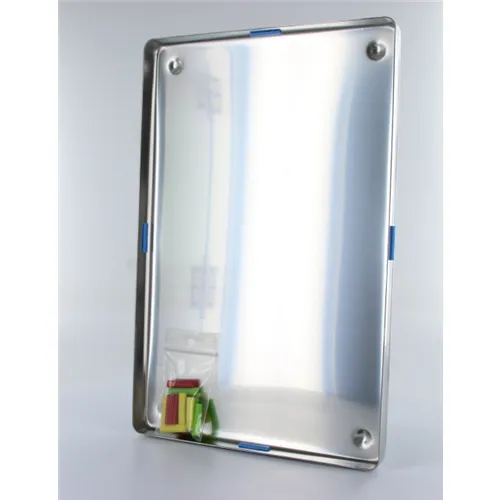 NICHROMINOX INSTRUMENTEN TRAY RVS 28x18cm MET SILICONE INDICATORS 501729