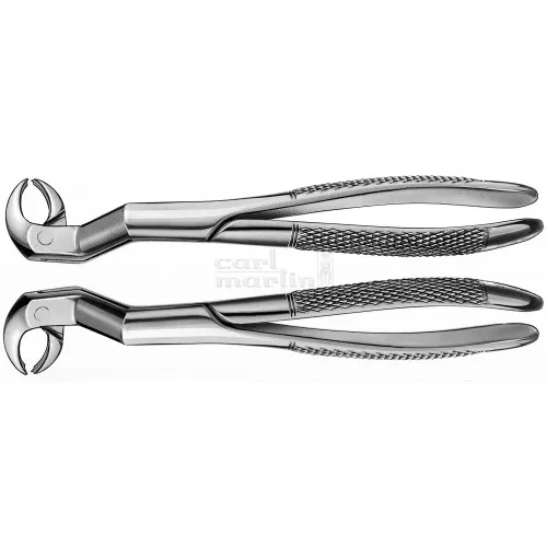 CARL MARTIN ROUTURIER EXTRACTIETANGEN SET GEBOGEN LINKS/RECHTS NR.122.5