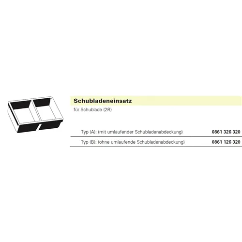 BAISCH LADENINSERT ZONDER RAND 410x308x70 (0861-1263-20)
