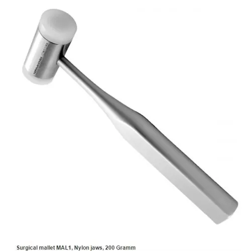 JAKOBI SURGICAL MALLET NR.MAL1 (Ø 25mm total length 185mm).