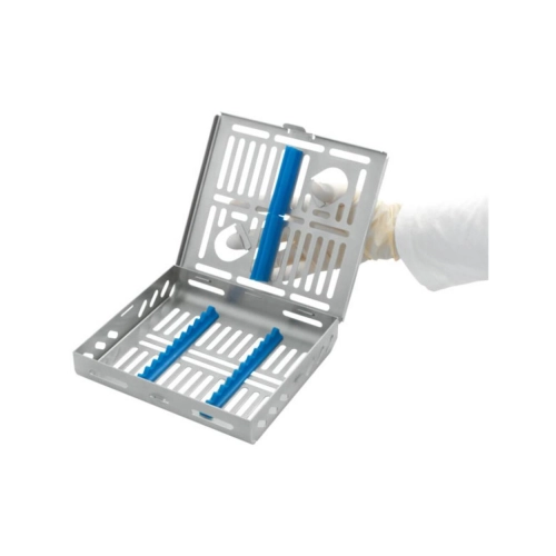 JAKOBI STERILISATIECASSETTE VOOR 10 INSTRUMENTEN BLAUW NR.IM12DIN108