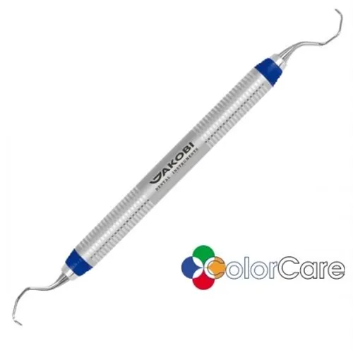 JAKOBI GRACEY CURETTE 17/18 COLORCARE HANDLE #7 BLAUW