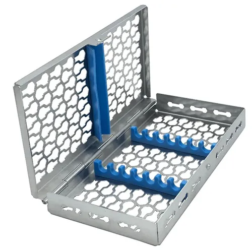 NICHROMINOX GALAXY STERILISATIE CASSETTE MET DEKSEL 18x9cm GEEL (tbv 7 inst) 183055-5