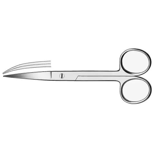 CARL MARTIN CHIRURGISCHE SCHAAR COOPER SPITS GEBOGEN NR.844 (13cm)