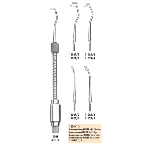 CARL MARTIN KRONENTIKKER MILLER MET TIP NR.1108/1-3