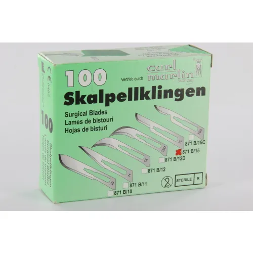 CARL MARTIN LANCETMESJES STERIEL NR.873B/15 (100st)