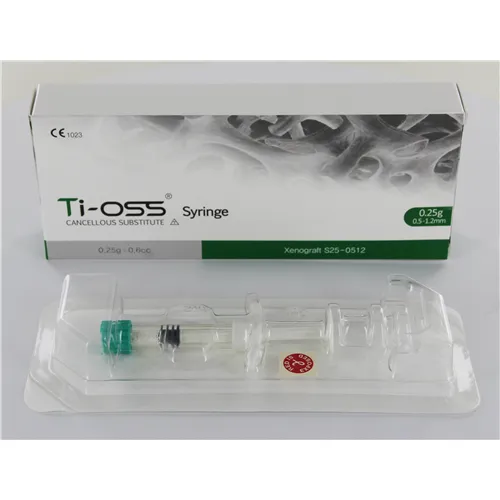 TI-OSS BOVINE BONE SUBSTITUTE SPUIT 0.5-1.2mm/0,6cc