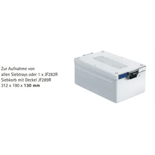 AESCULAP STERILISATIE CONTAINER DENTAAL GEPERFOREERD 312x190x130mm JN296