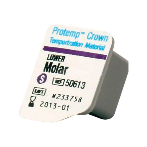 3M PROTEMP CROWN VOORGEVORMDE MODELLEERBARE NOODKROON MOLAR LOWER SMALL (5st)