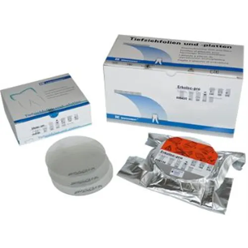 ERKODENT ERKOLOC PRO DIEPTREKPLATEN VIERKANT 3,0/125x125mm TRANSPARANT (10st) 595230
