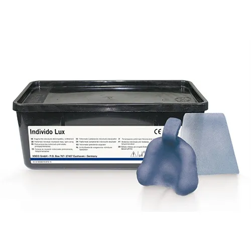 VOCO INDIVIDO-LUX AFDRUKLEPELS ONDER BLAUW TRANSPARANT (50st)