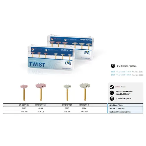 EVE DIACOMP PLUS TWIST SET Ø11mm RA343 NR. 9087 (2x3st)