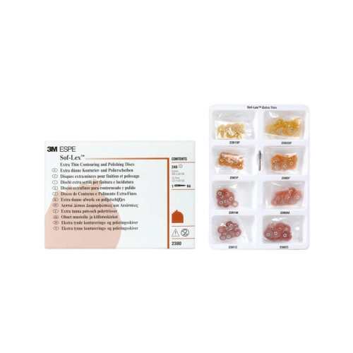 3M SOFLEX XT POP-ON POLIJSTSCHIJFJES KIT NR.2380 (COMPLEET)