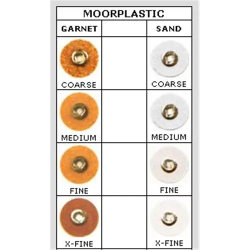 MOORE PLASTIC SCHIJFJES GARNET 22mm 7/8 MEDIUM (50st)