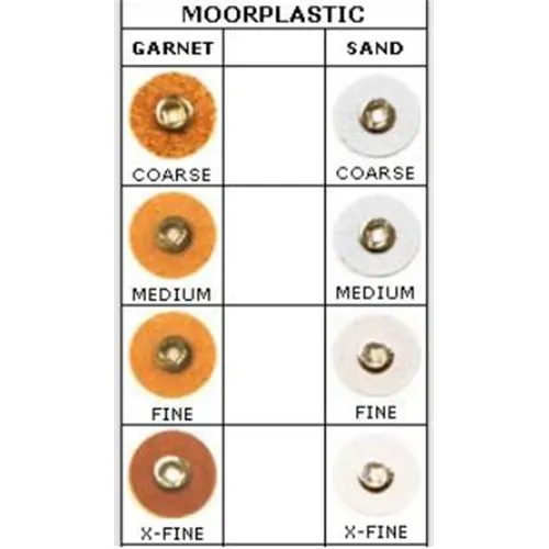 MOORE PLASTIC SCHIJFJES SAND 22mm 3/4 MEDIUM (50st)