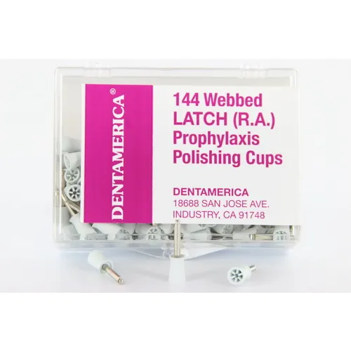 DENTAMERICA RA POLIJSTCUPS WIT/WEBBED WIT (144st)