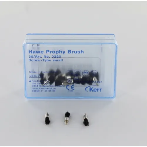 KERRHAWE POLIJSTBORSTELS SCREWTYPE SMALL ZWART NR.0220 (30st)