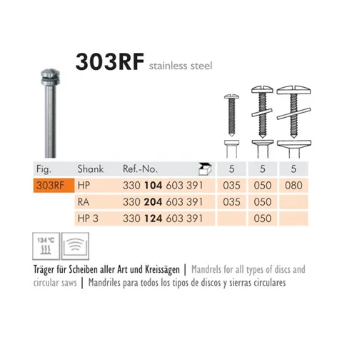 MEISINGER RA MANDREL 303RF050 (5st)