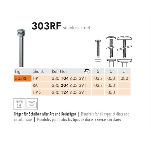 MEISINGER RA MANDREL 303RF035 (5st)