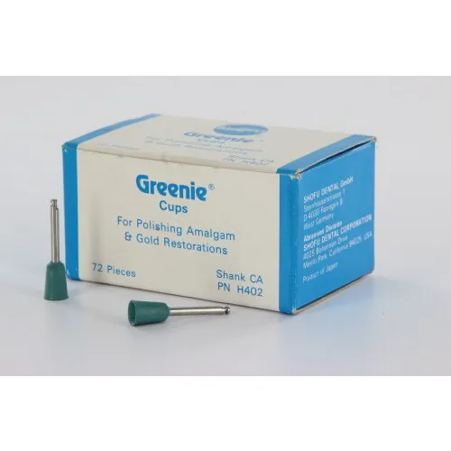 SHOFU RA POLIJSTRUBBERS CUPS GREENIES (72st)