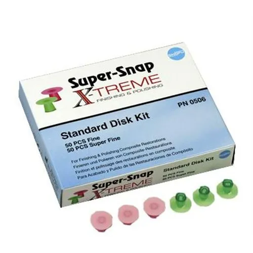 SHOFU SUPERSNAP X-TREME DISK KIT GROEN/ROOD DUBBELZIJDIG 0506 (2x50st)