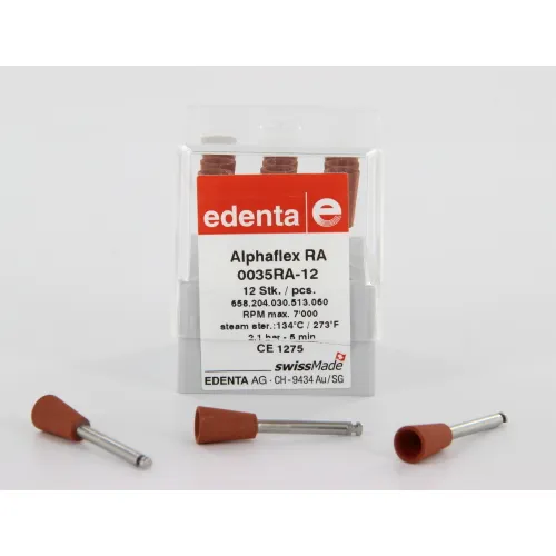 EDENTA ALPHAFLEX RA POLIJSTRUBBERS CUPS BROWNIES NR.0035 (12st)