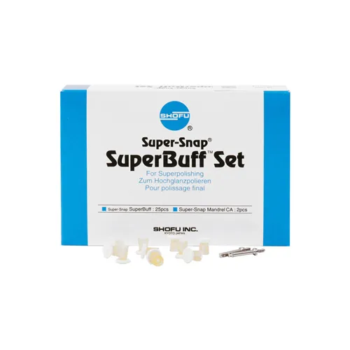 SHOFU SUPERBUFF POLIJSTKIT MET 2 MANDRELLEN (25st)