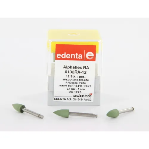 EDENTA ALPHAFLEX RA POLIJSTRUBBERS POINTS GREENIES NR.0132 (12st)