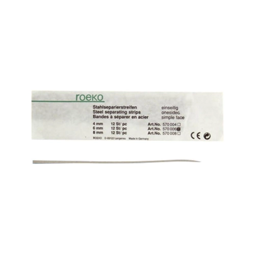 ROEKO SCHUURSTRIPS 6mm ENKELZIJDIG (12st) NR.570006