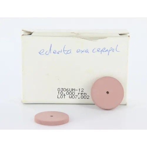 EDENTA EXA CERAPOL SCHIJF 3x220mm ONGEMONTEERD ROZE (12st)