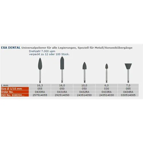 EDENTA RA EXA TECHNIEKPOINTS NR.0432 (12st)