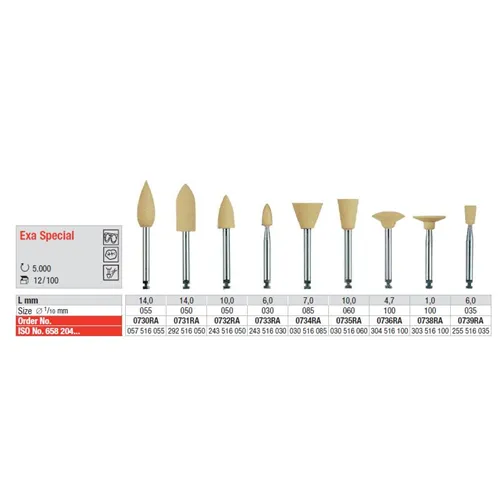 EDENTA RA EXA-SPECIAL POLIJSTCUPS BEIGE NR.0734 (12st)