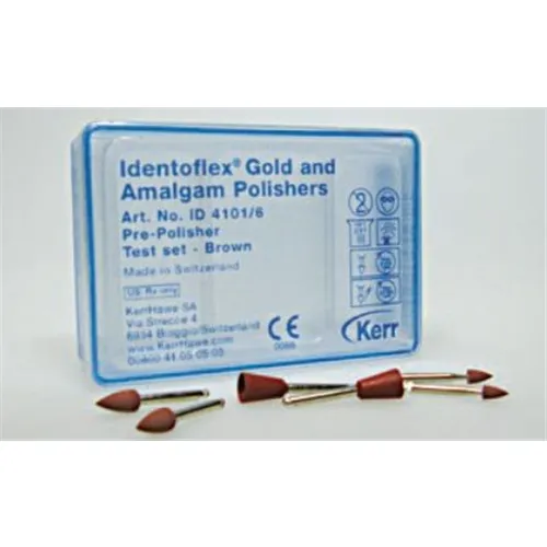 IDENTOFLEX TRIAL-KIT POLIJSTRUBBERS BRUIN NR.4101 (6st)