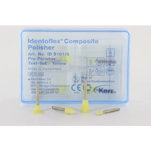 IDENTOFLEX TRIAL-KIT POLIJSTRUBBERS GEEL NR.5101 (8st)