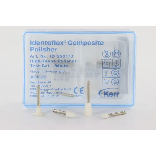IDENTOFLEX TRIAL-KIT POLIJSTRUBBERS WIT NR.5501 (8st)