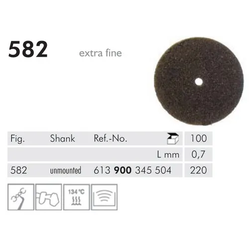 MEISINGER CUT OFF DISCS BRUIN 582/220 (100st)