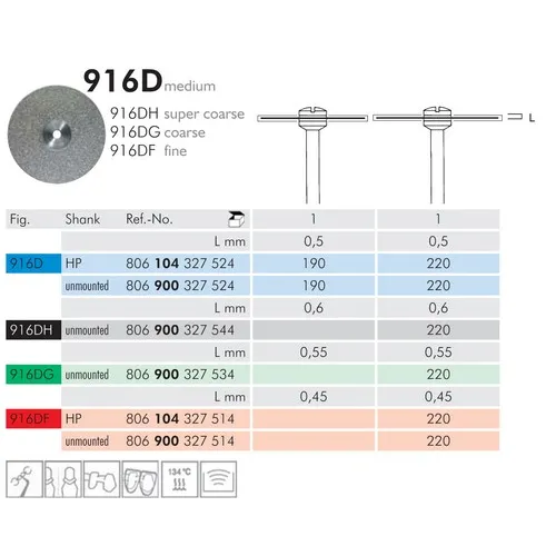 MEISINGER DIAMANT SCHIJF ONGEMONTEERD 916DG220 (1st)