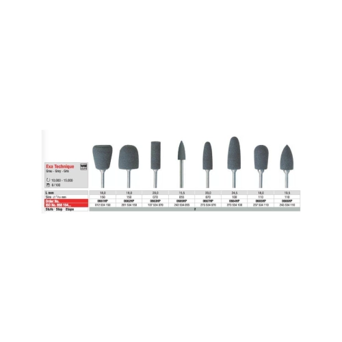 EDENTA HP EXA-TECHNIEKRUBBERS NR.0667 GRIJS (6st)