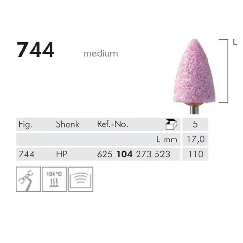 MEISINGER HP TECHNIEKKEGEL 744/110 ROZE (5st)