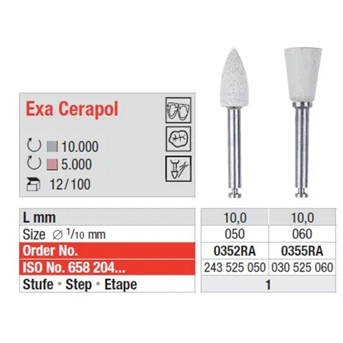 EDENTA EXA CERAPOL POLIJSTPOINTS NR.0352-RA (10st)
