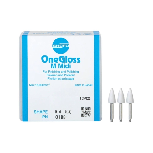 SHOFU ONE-GLOSS M MIDI-POINTS RA (12st) 0188