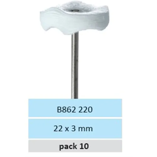 HORICO POLIJSTSCHIJF B862 220 VILT 22x3mm (10st)